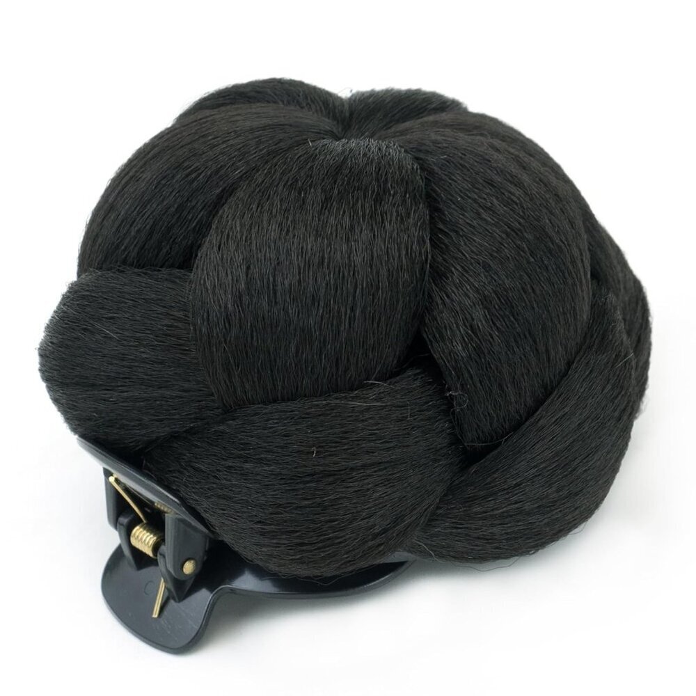 Braided Hair Bun Maker Scrunchie Secure Claw Updo Styling Natural Black
